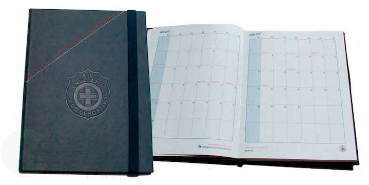 AGENDA ENCUADERNADA AZUL